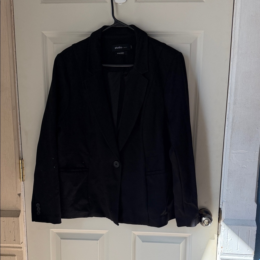 torrid Black Single-Button Blazer - image 1